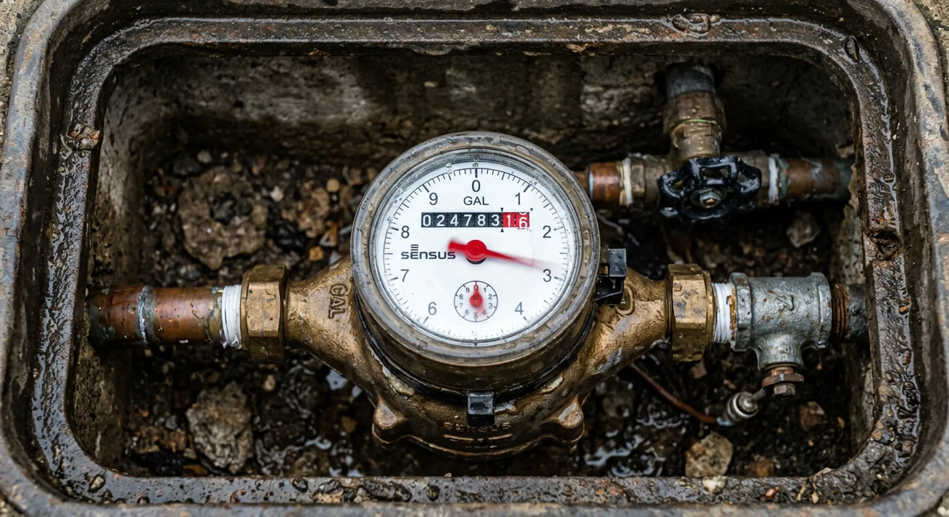 fuite eau après compteur